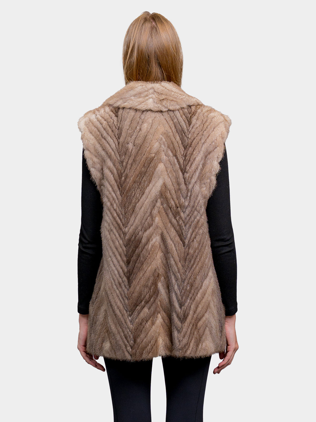 Women's Lutetia Chevron Mink Vest