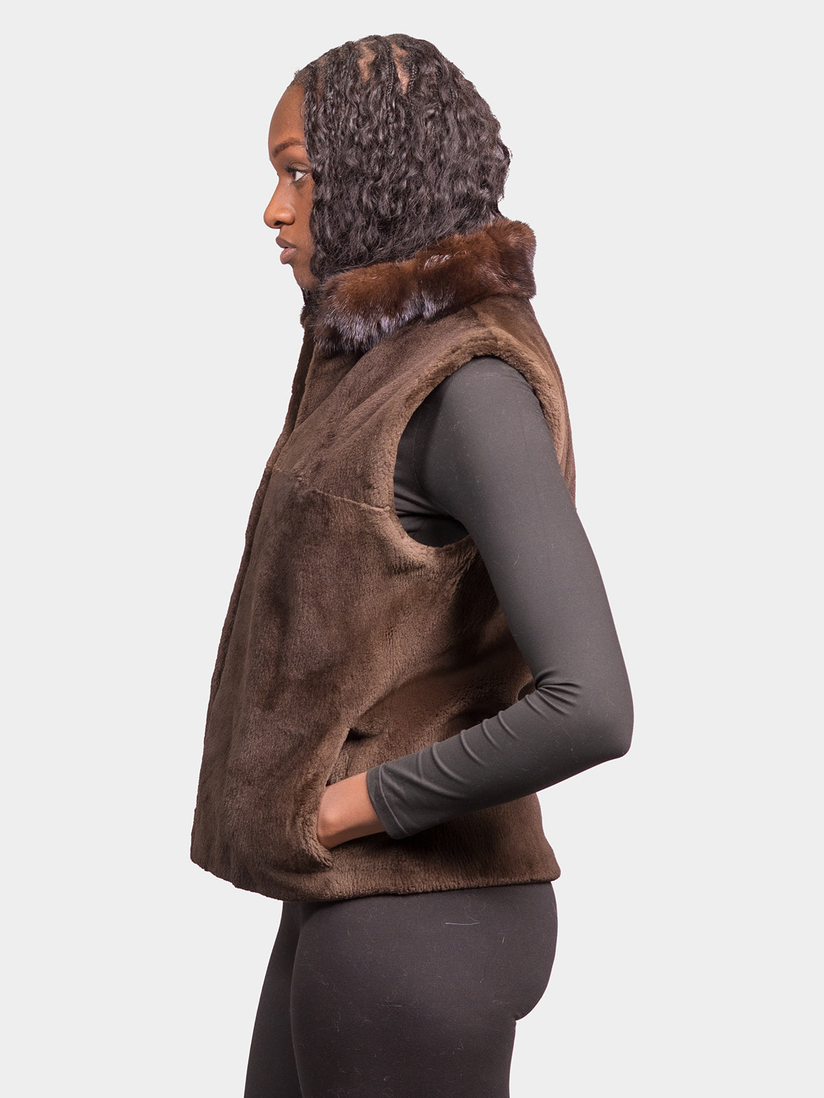Women's Phantom Sheared Beaver Vest