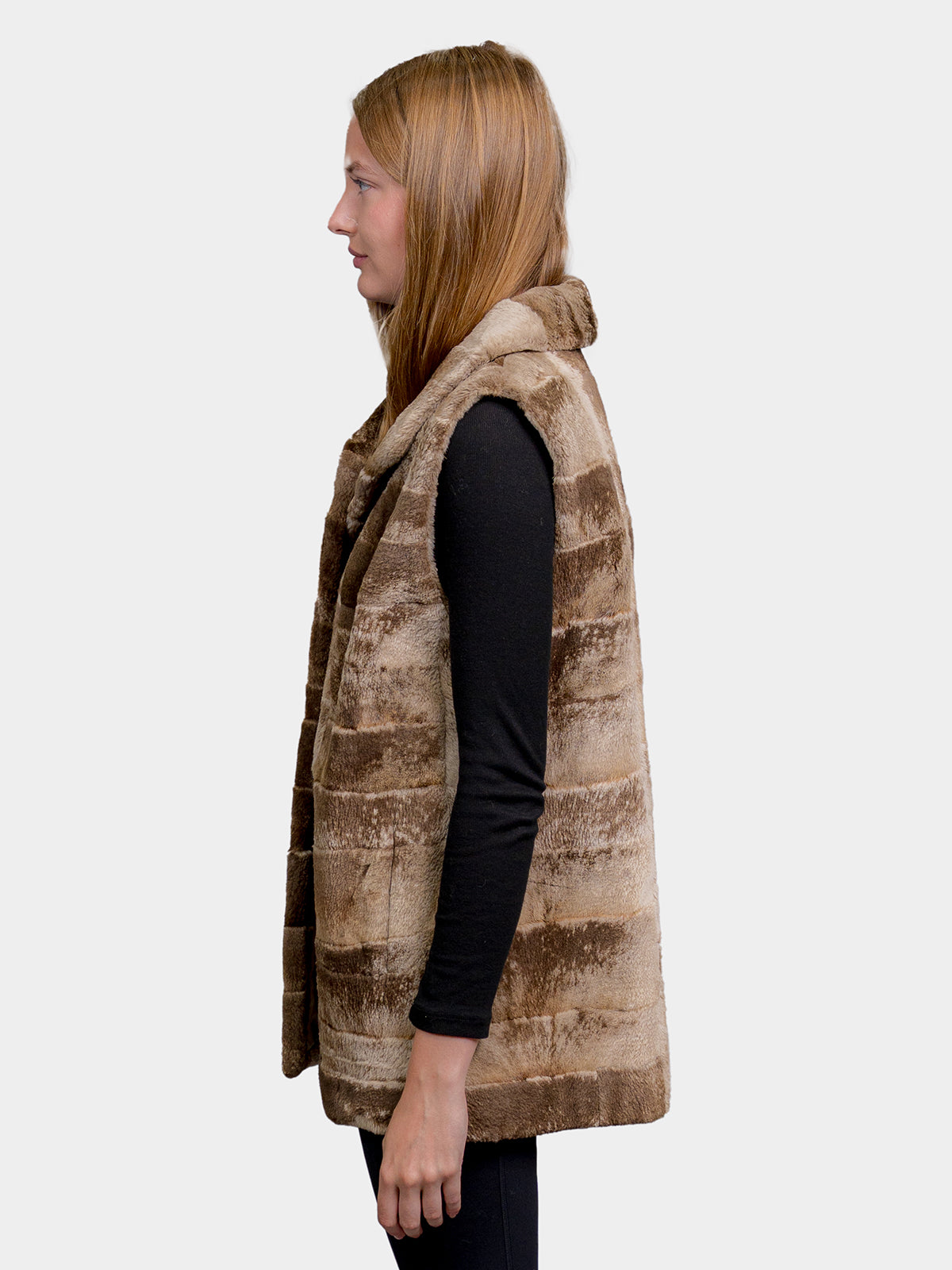 Women's Iceberg Sculptured Sheared Beaver Vest