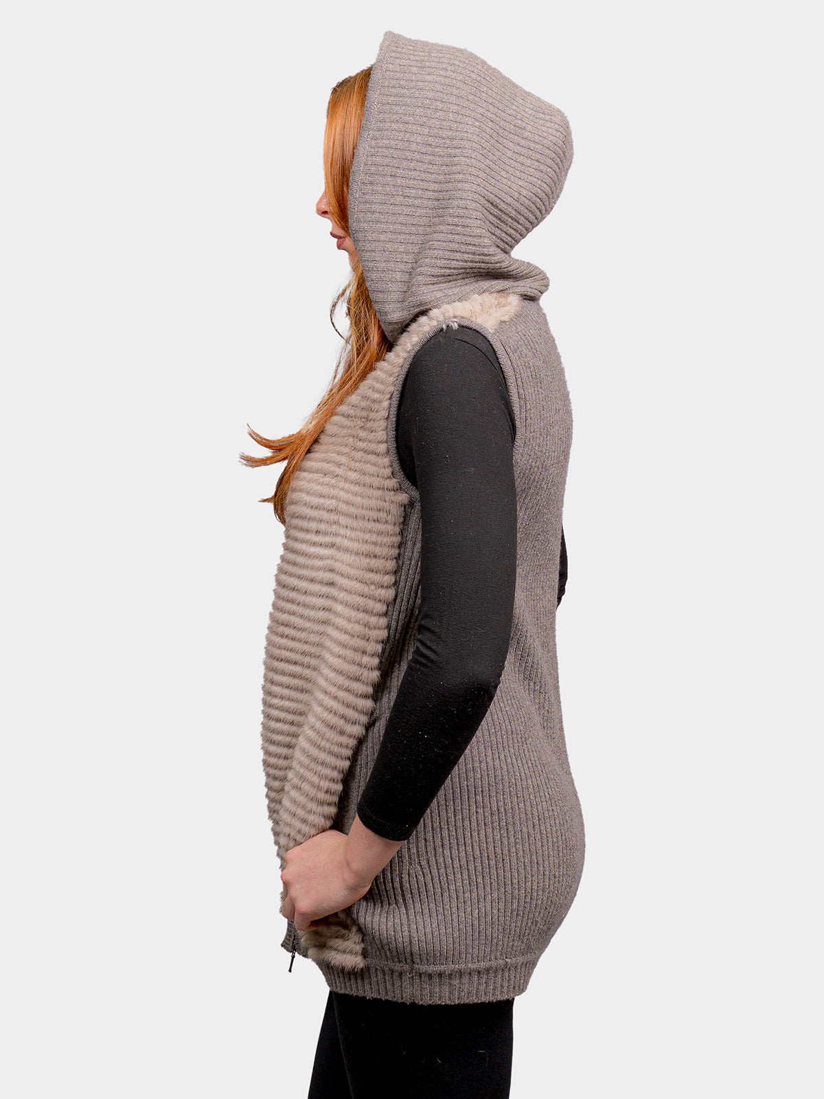 Women's Heather Cashmere Knit Vest