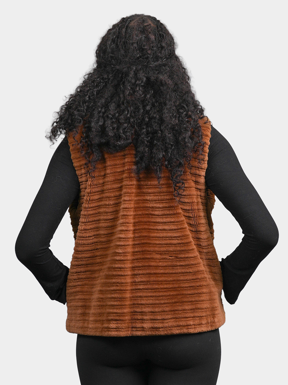 Women's Butterscotch Sheared Beaver Vest