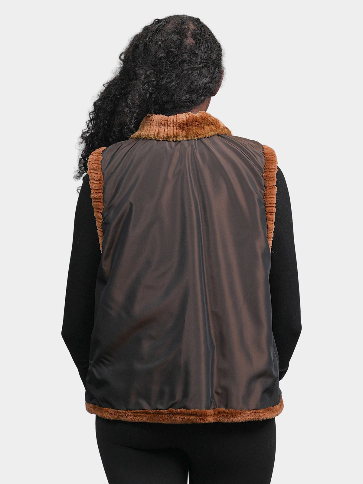 Women's Butterscotch Sheared Beaver Vest