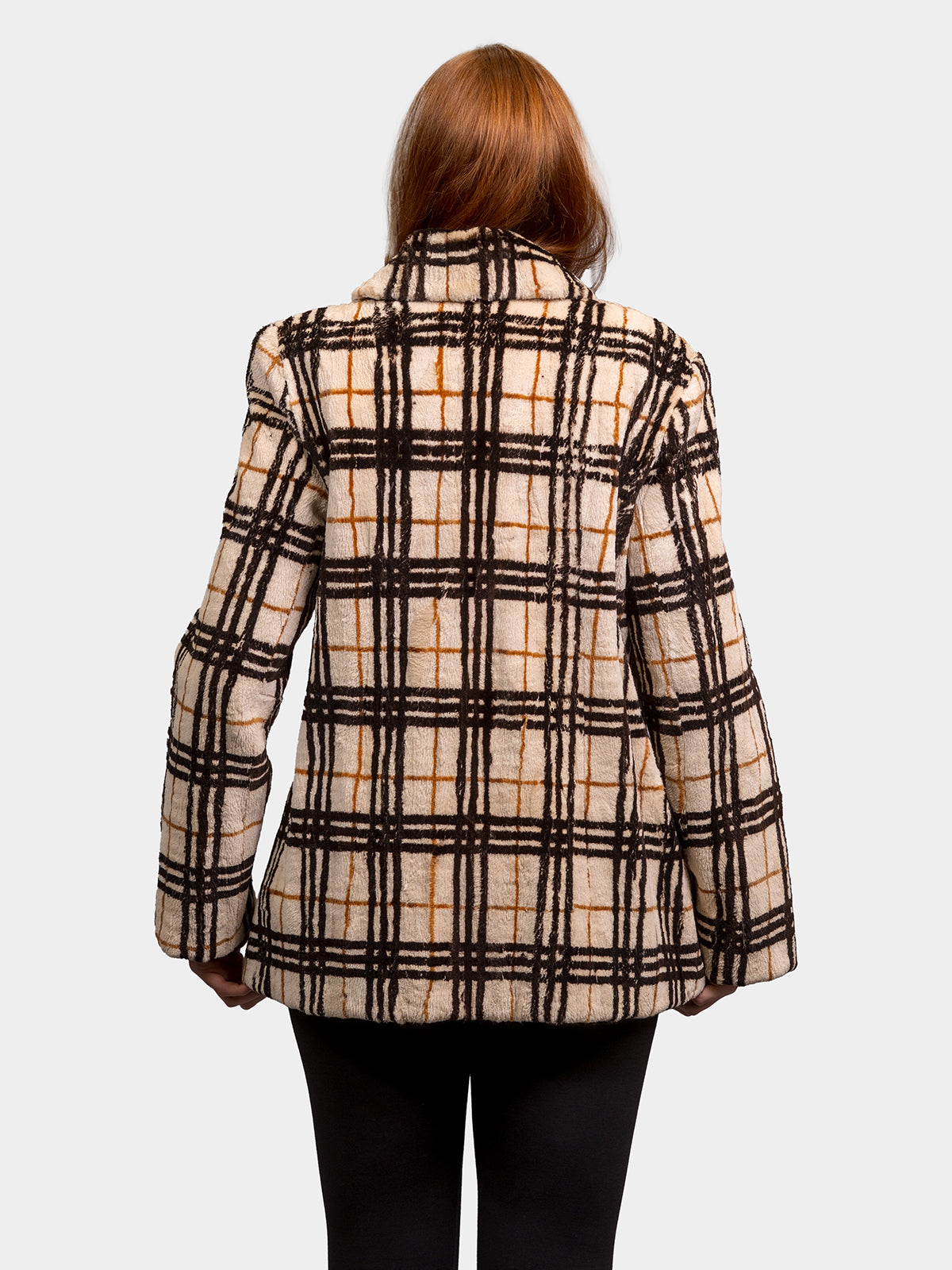 Women's Cream Plaid Beaver Stroller