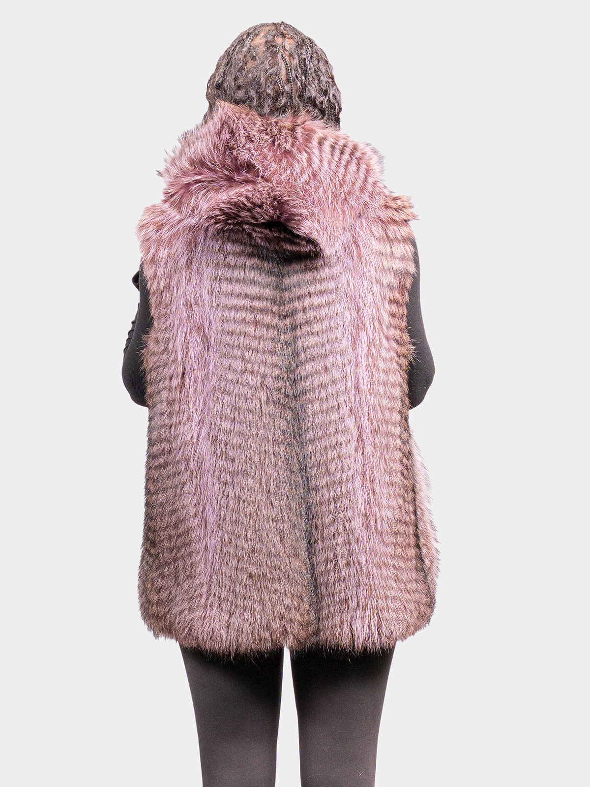 Women's Natural Raccoon Vest