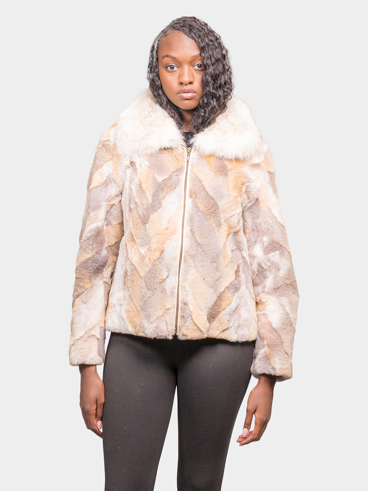 Women's Natural Coyote Pieces Jacket
