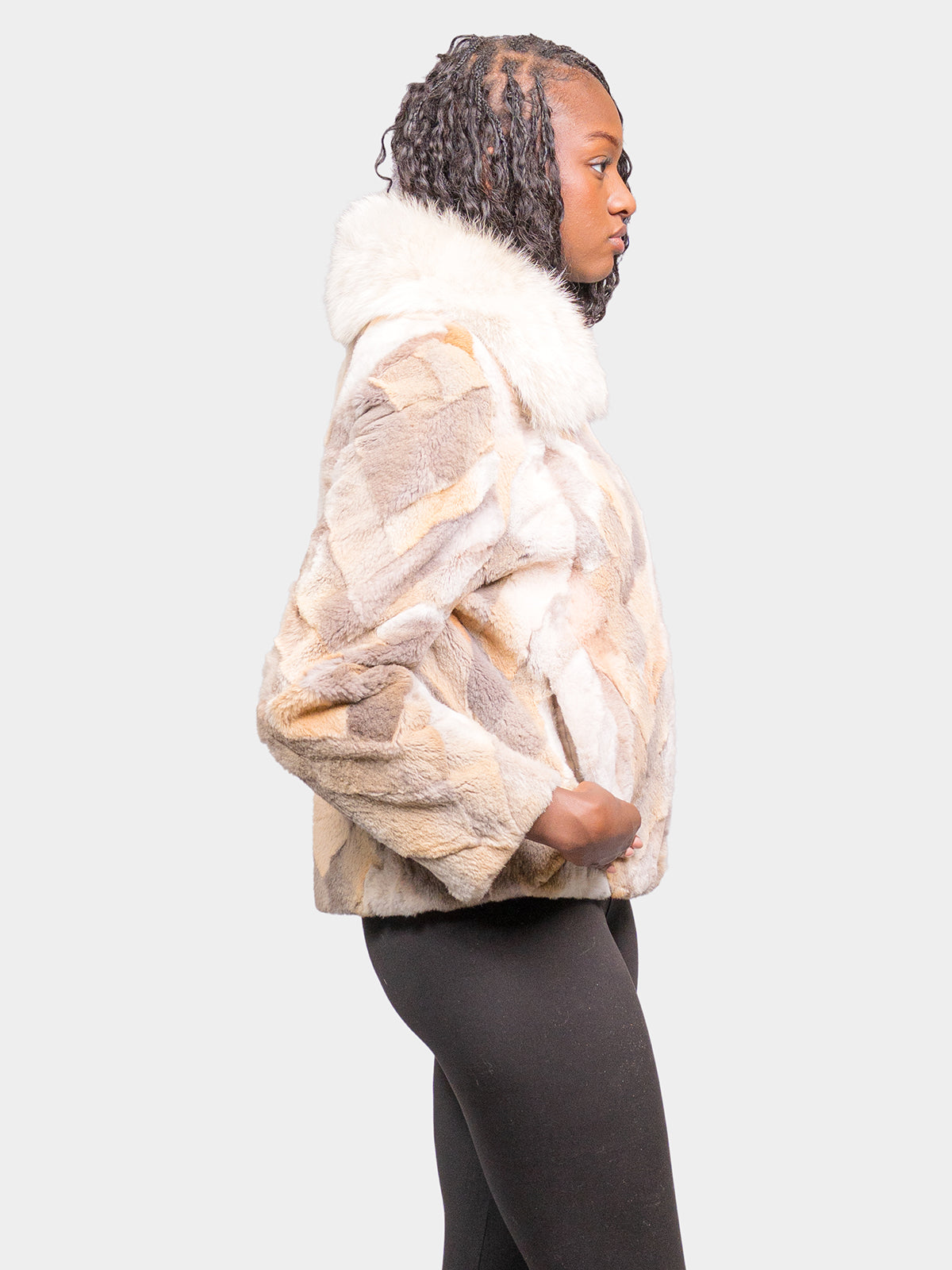 Women's Natural Coyote Pieces Jacket
