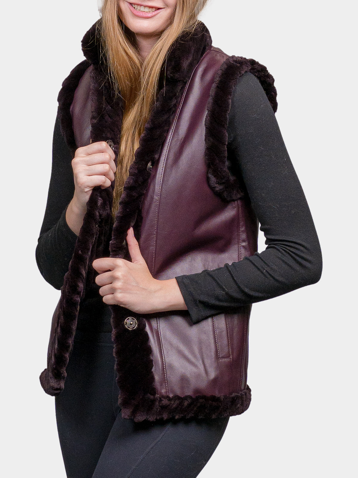 Women's Malbec Sheared Beaver Vest