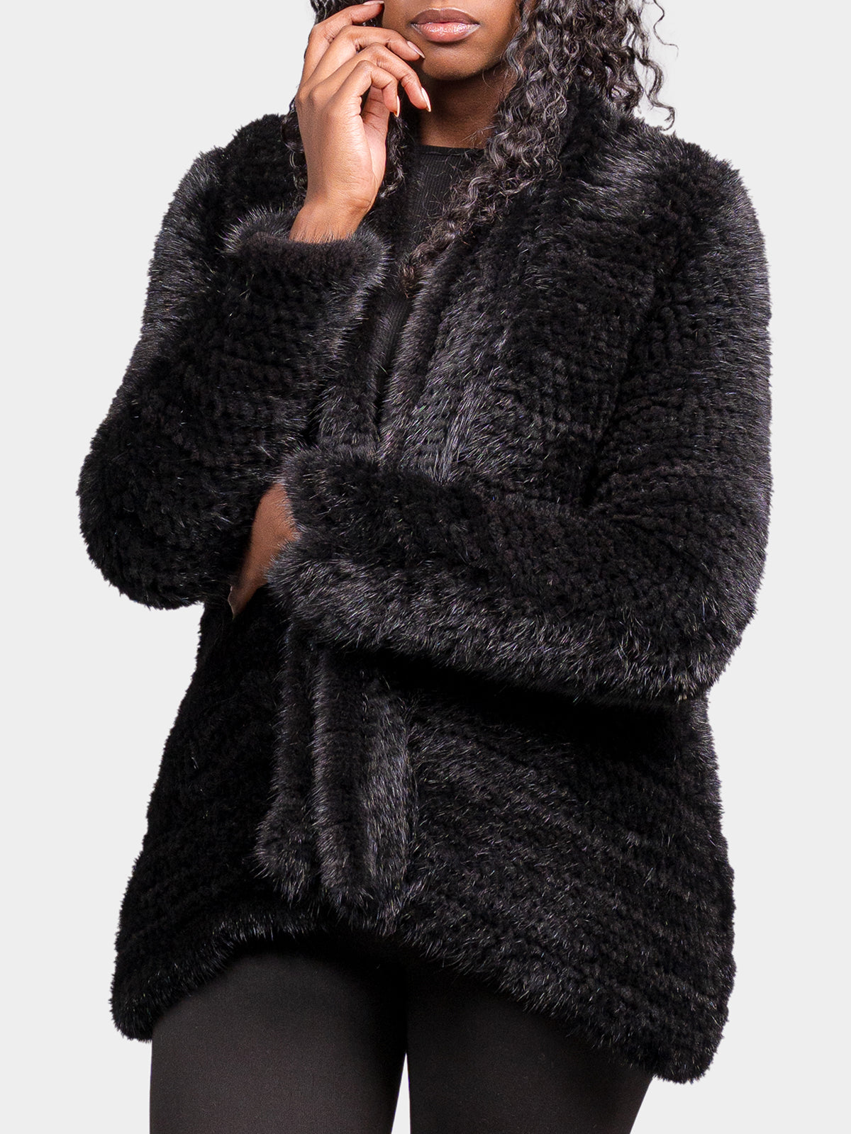 Women's Black Mink Jacket