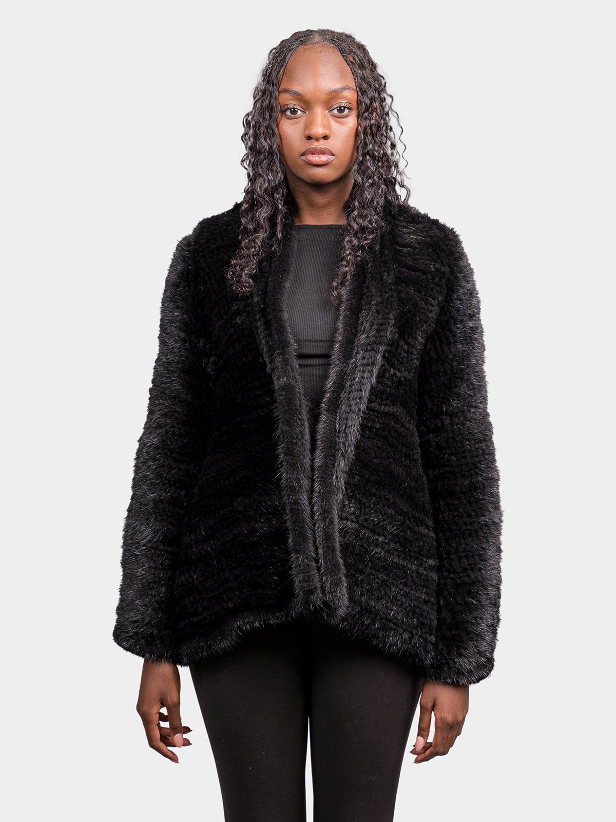 Women's Black Mink Jacket