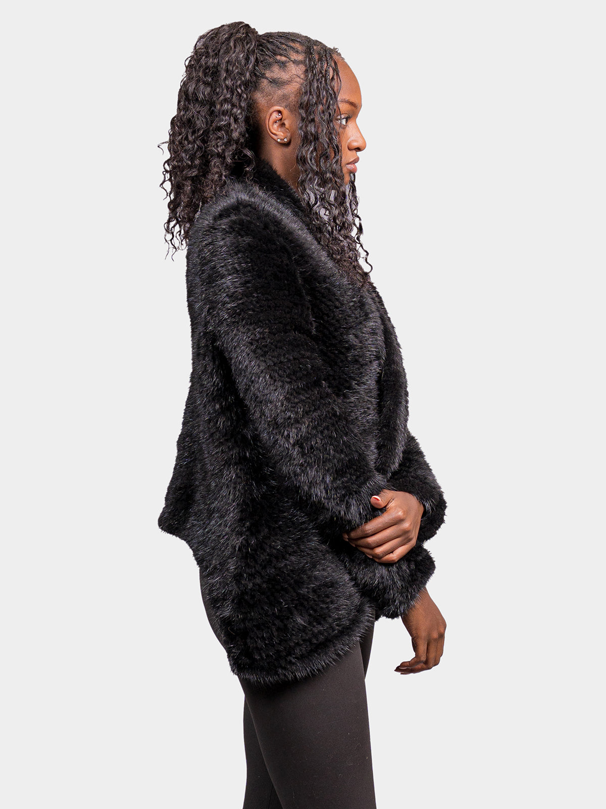 Women's Black Mink Jacket