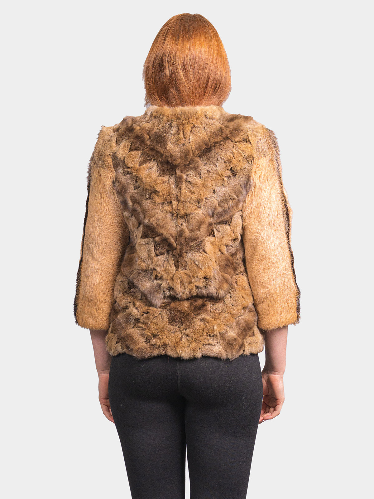 Women's Brown Sculptured Sable Jacket
