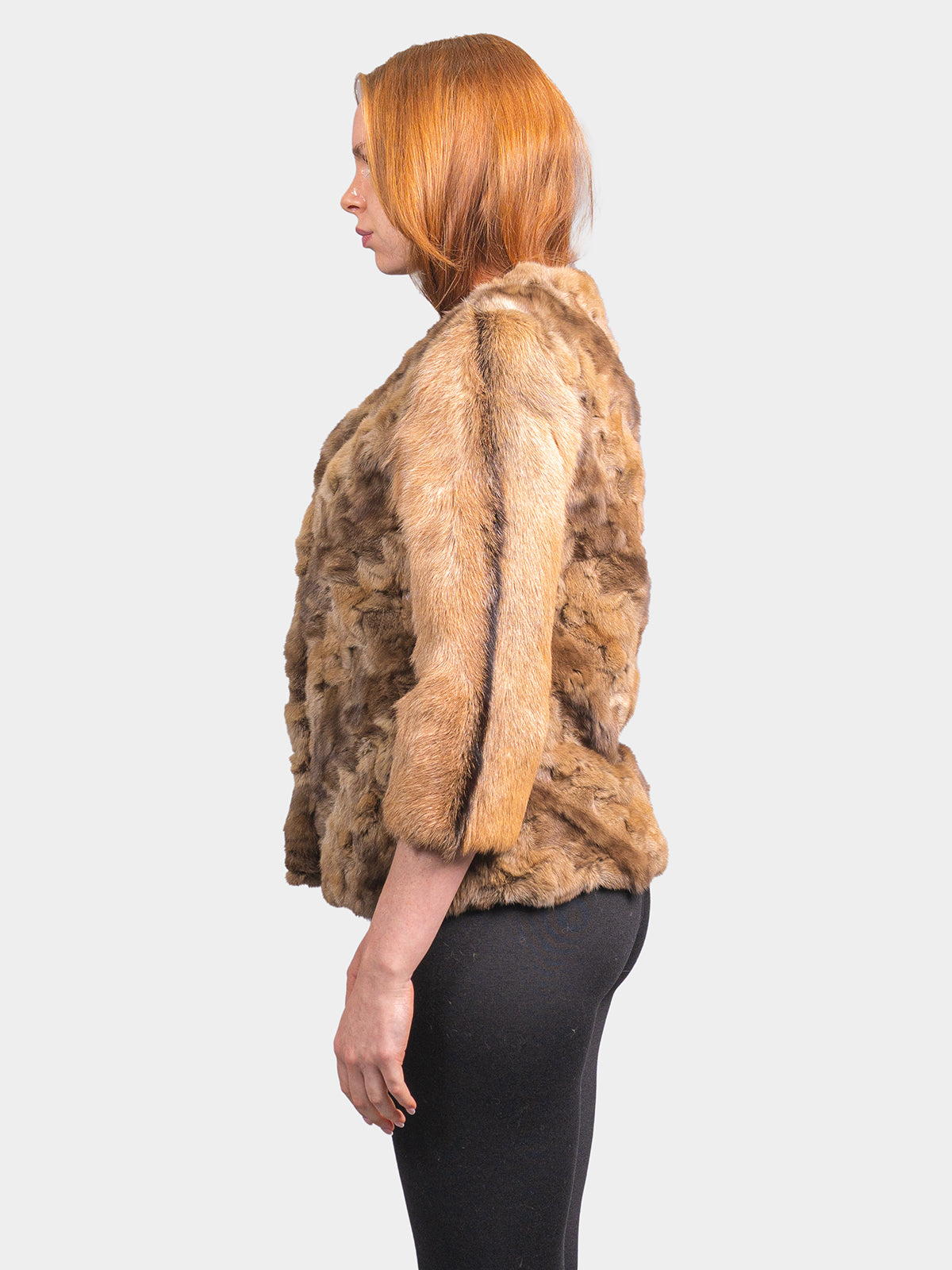 Women's Brown Sculptured Sable Jacket
