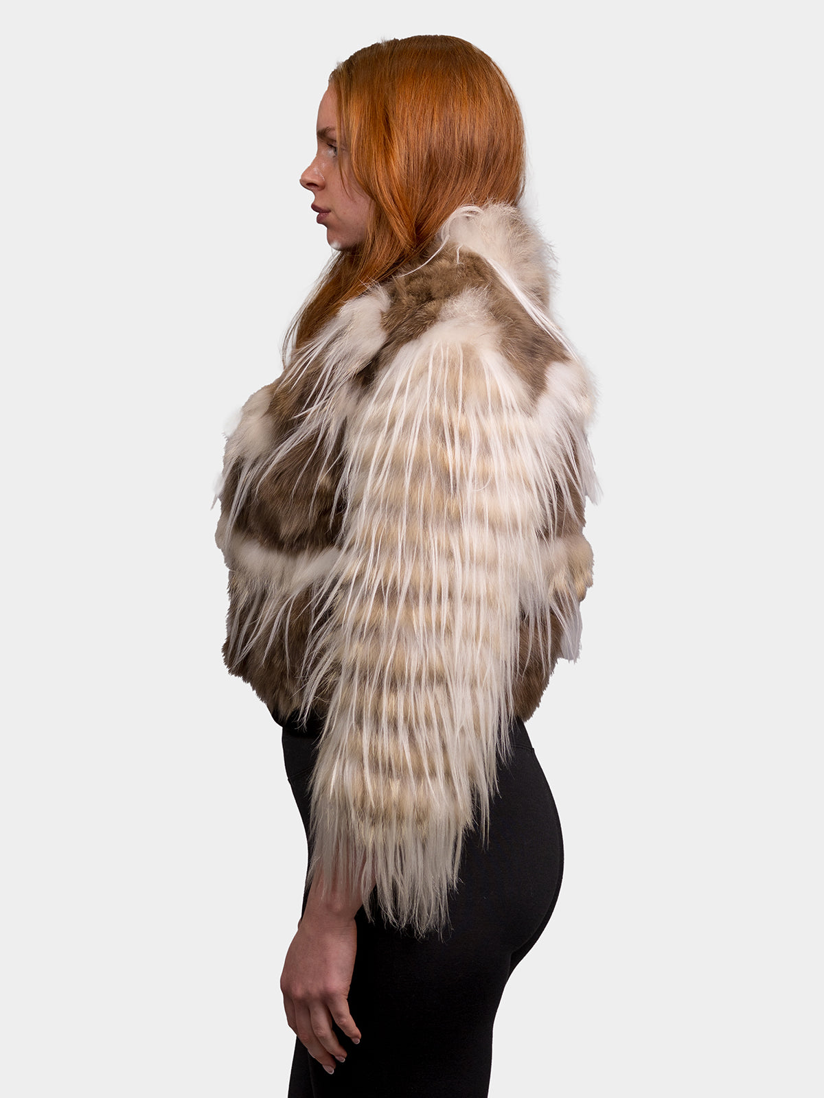 Women's Brown Sculptured Sable Jacket