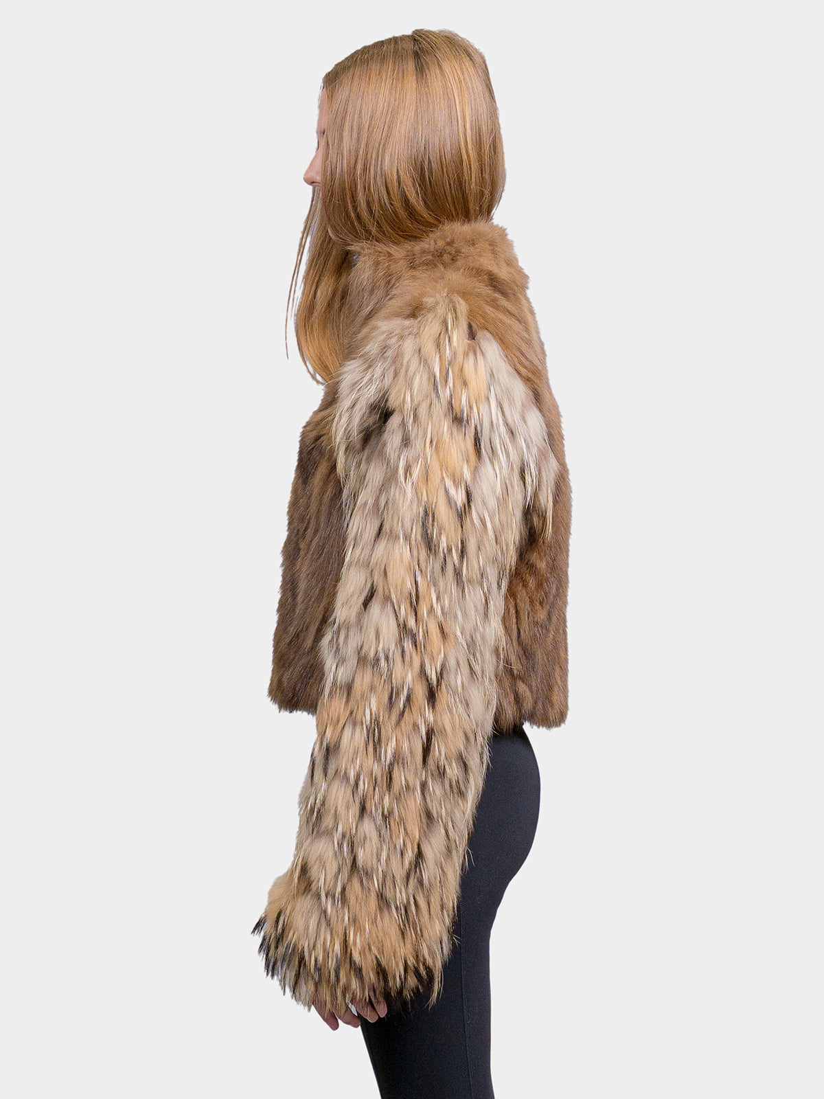 Women's Brown Sculptured Sable Jacket