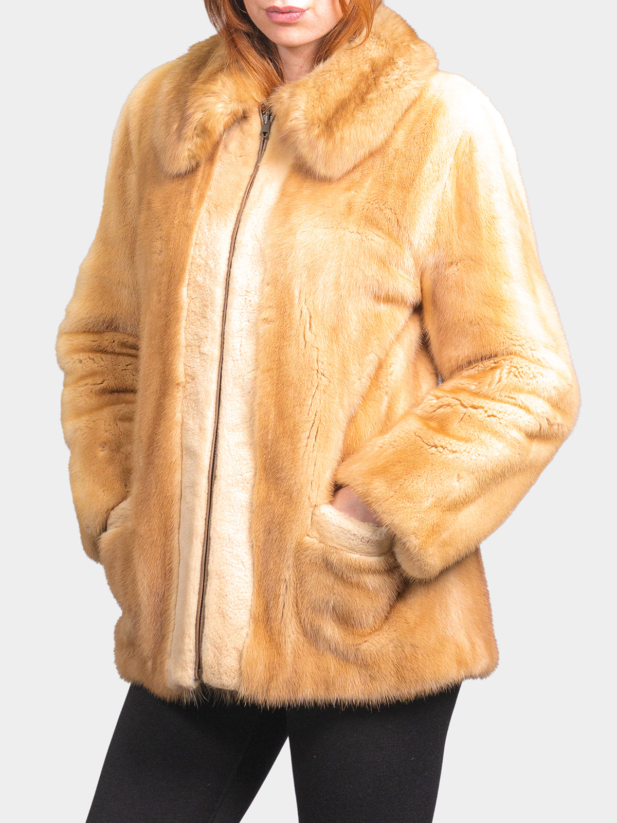 Women's Golden Mink Jacket