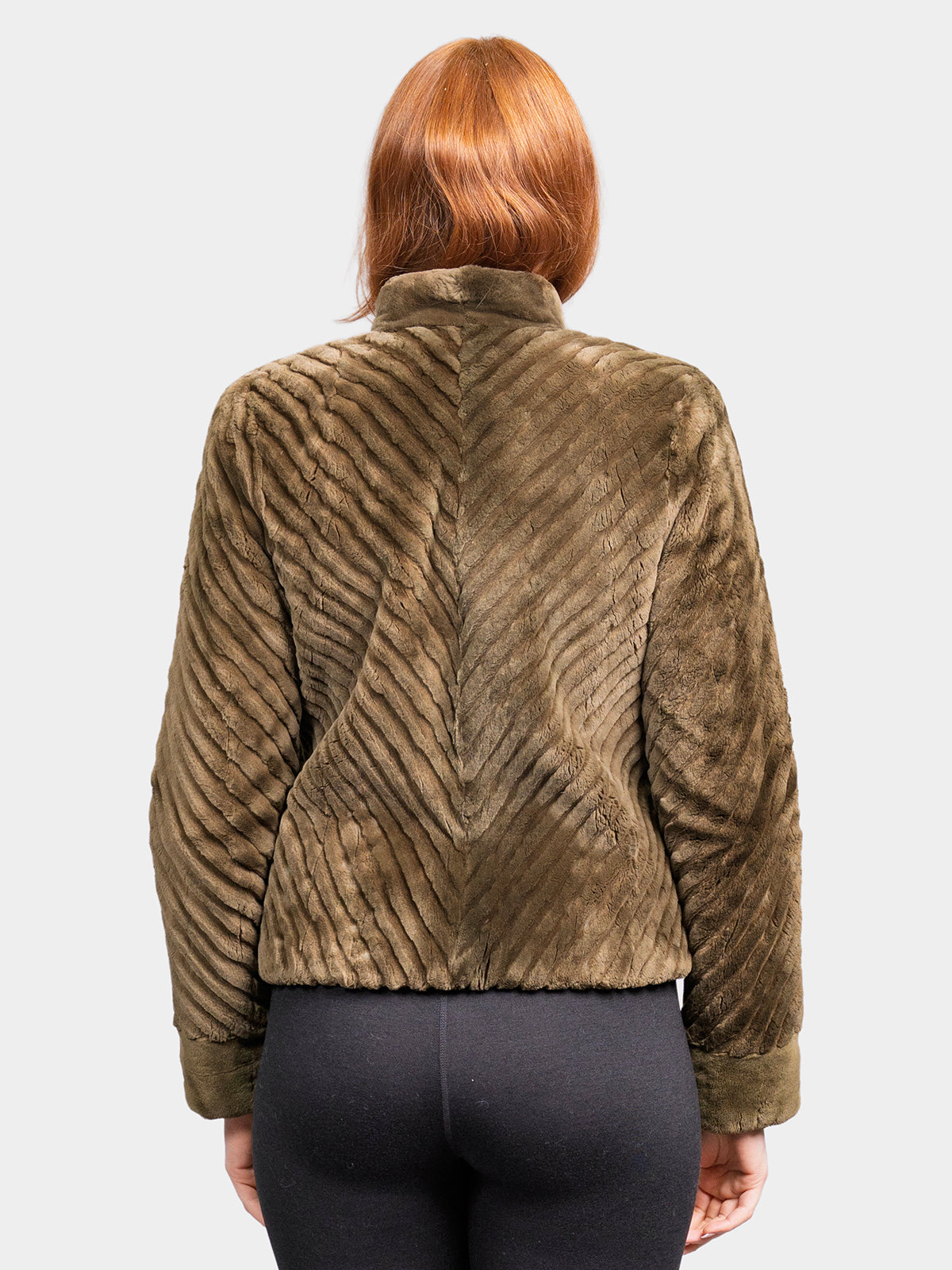 Women's Loden Sheared Beaver Jacket