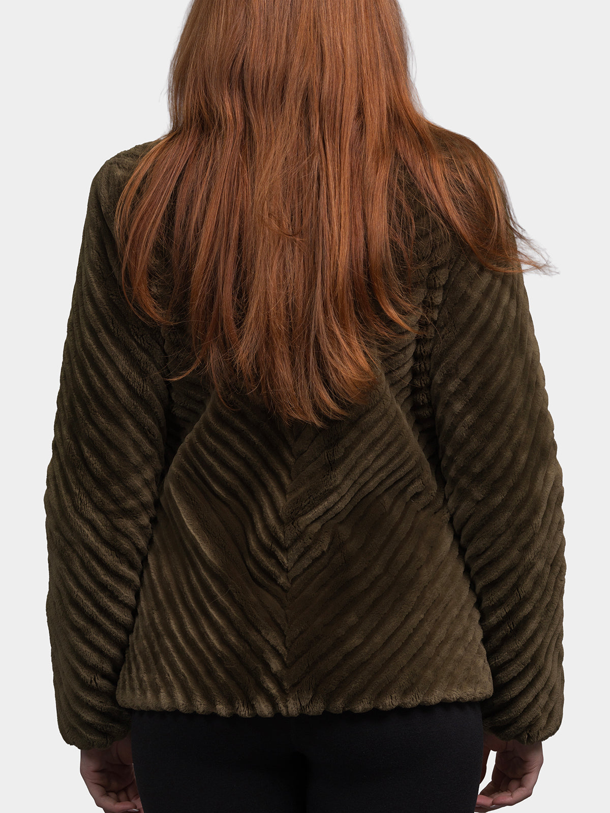 Women's Loden Sheared Beaver Jacket