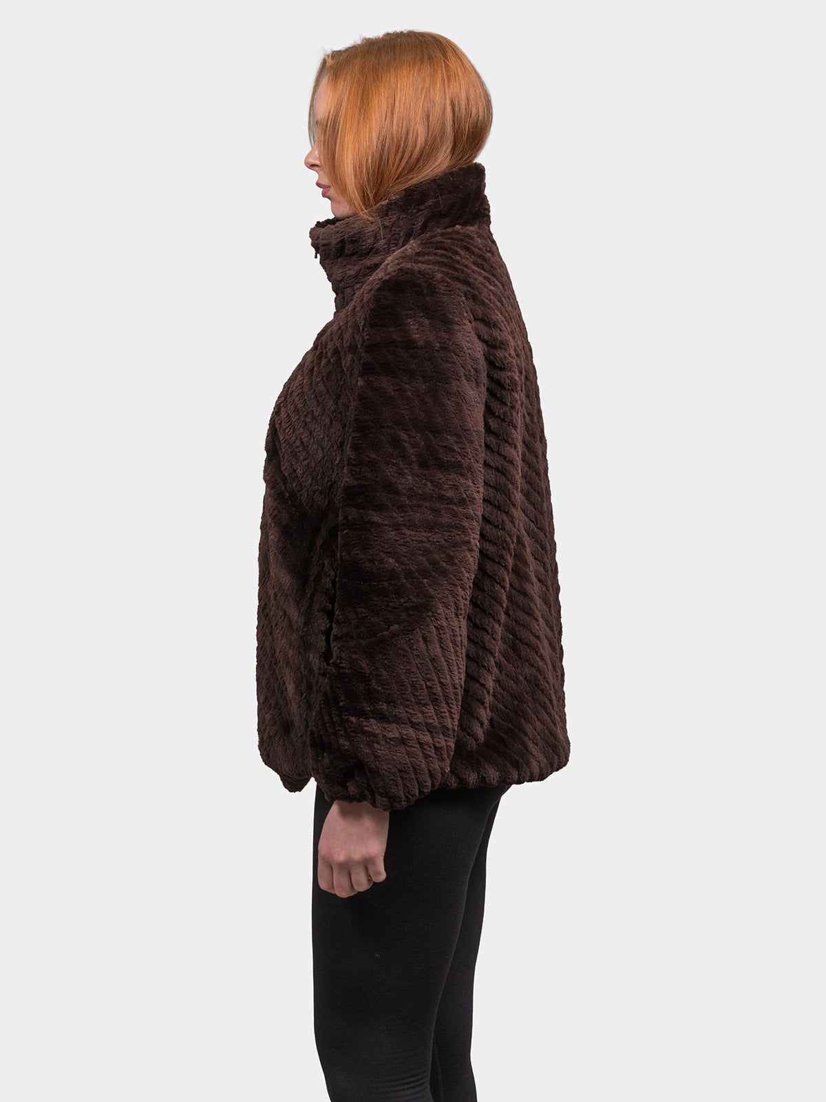Women's Matara Grooved Sheared Beaver Sections Bomber