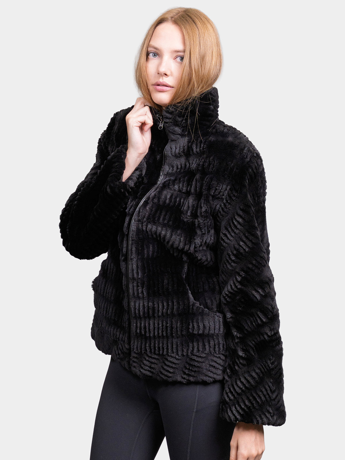 Women's Onyx Sheared Beaver Jacket