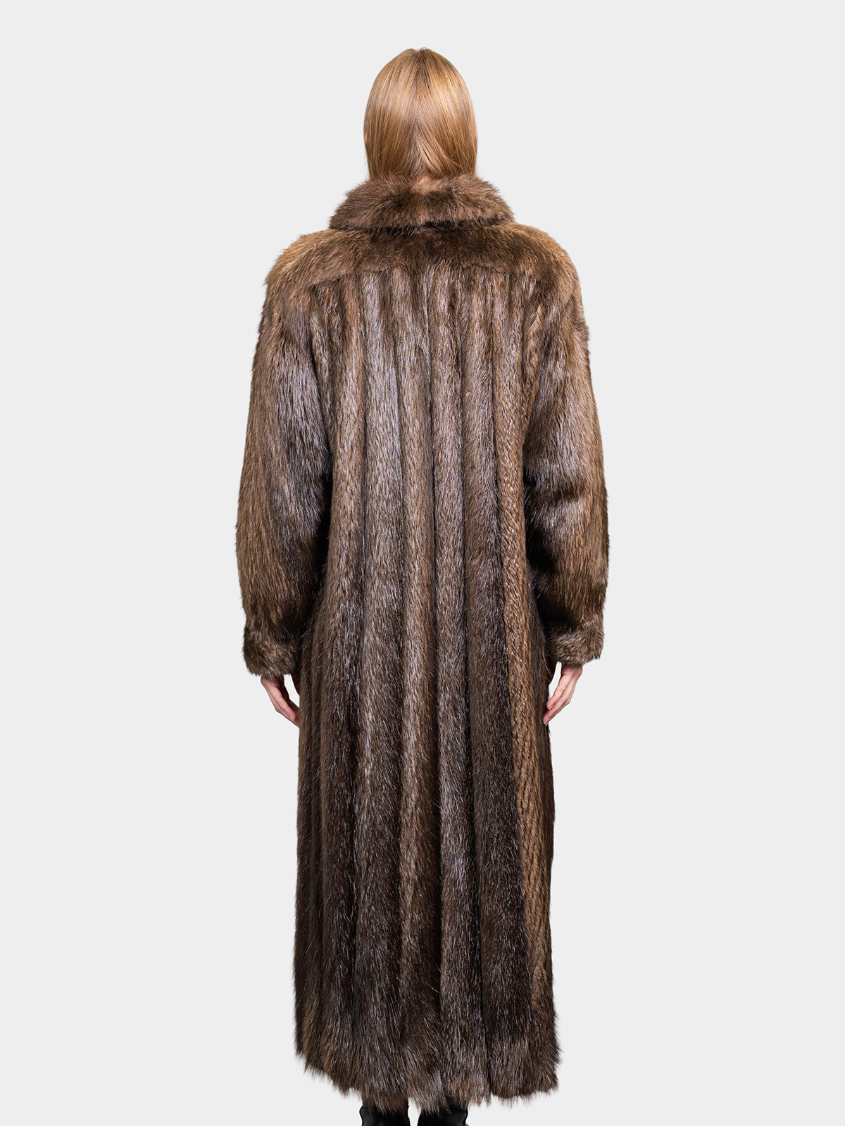 Women's Brown Beaver Fur Coat