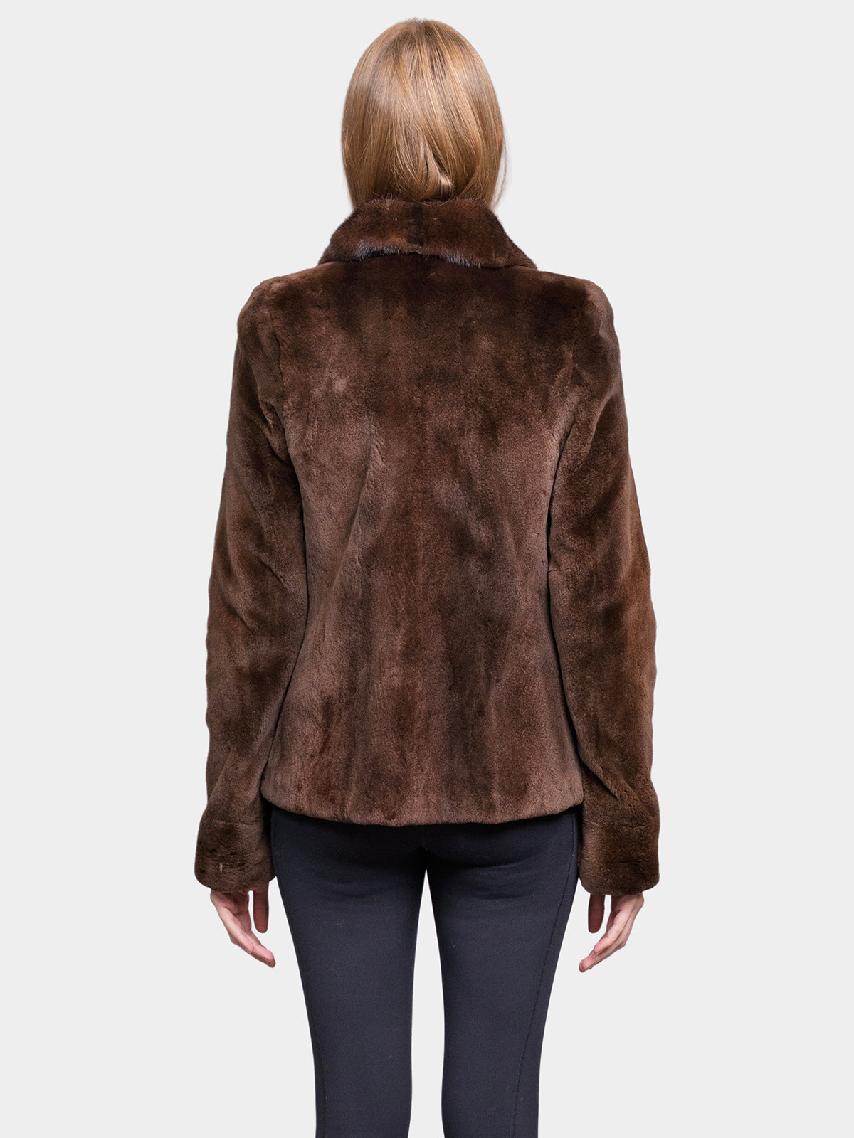 Women's Chestnut Sheared Mink Jacket