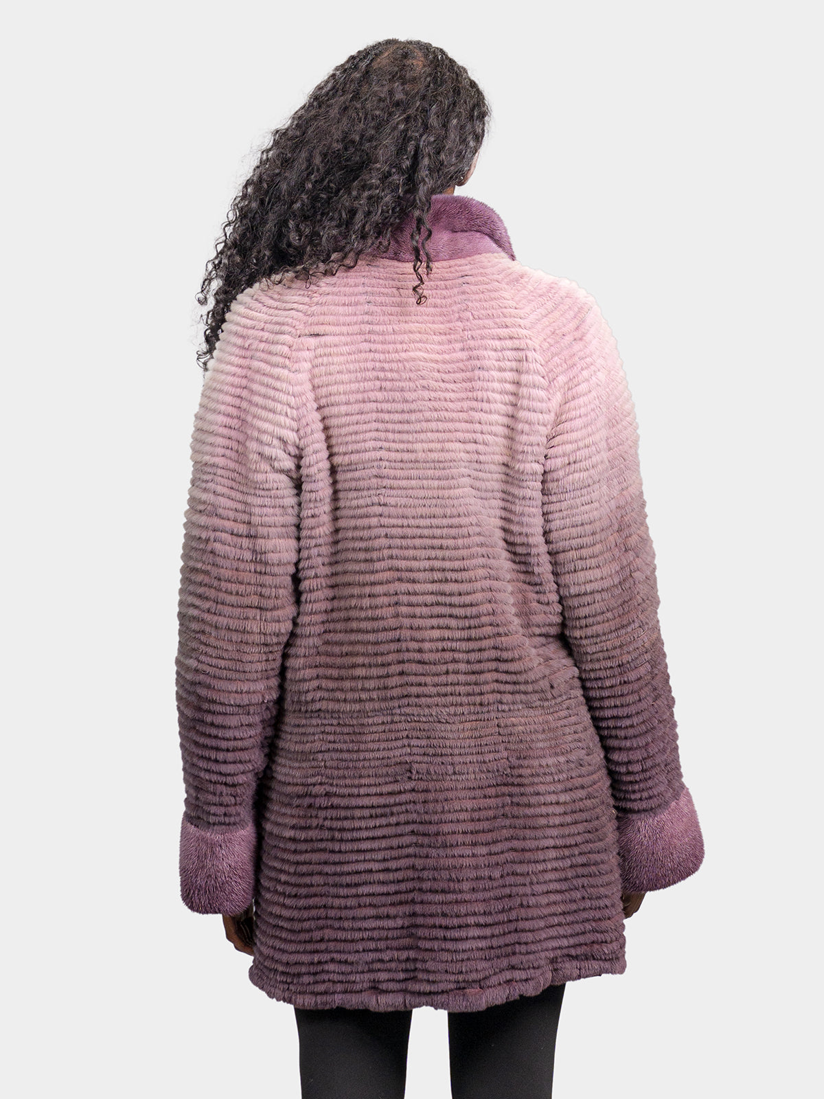 Women's Degrade Rose Sheared Mink Jacket