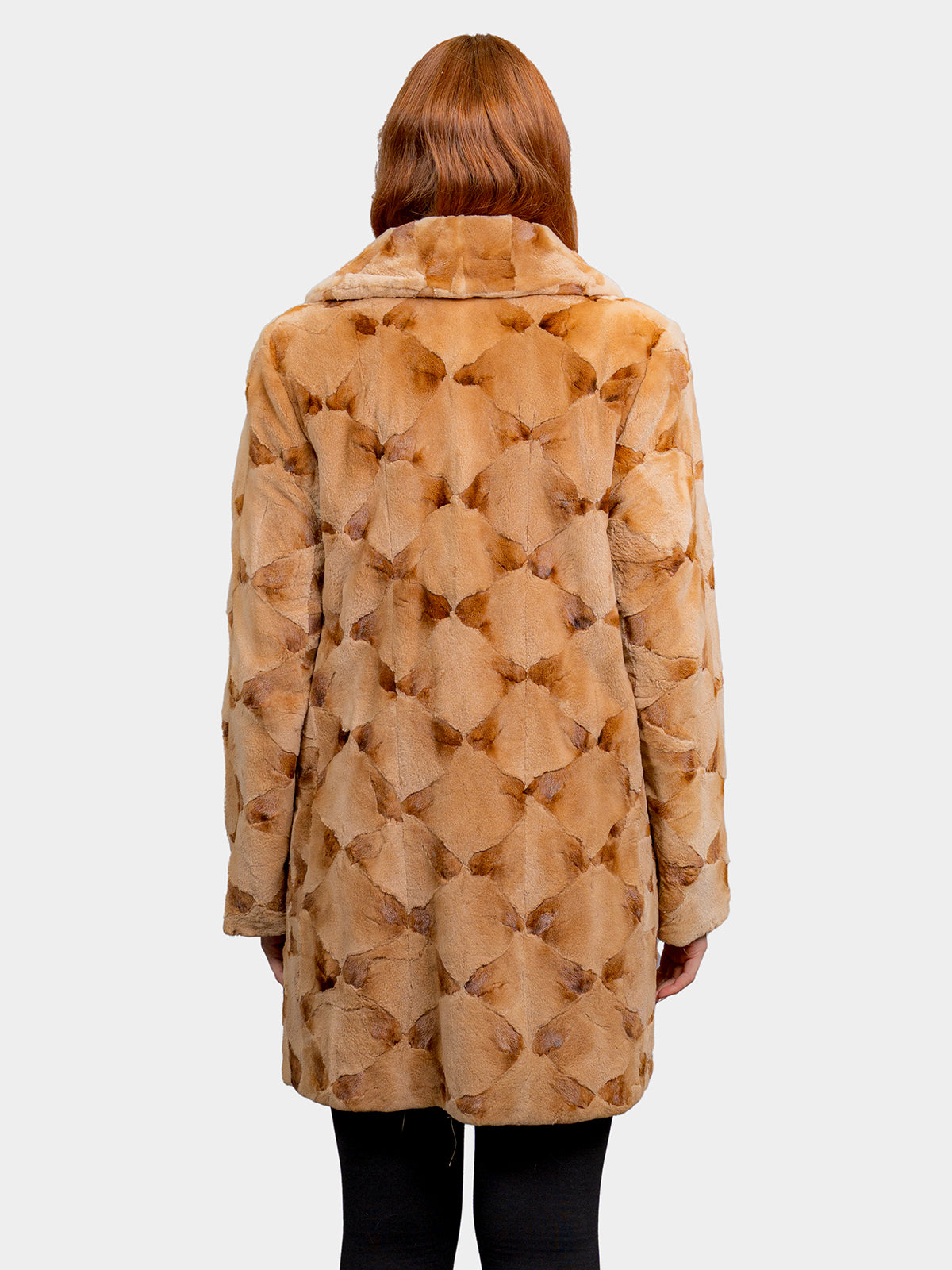 Women's Whiskey Sculptured Mink Sections Stroller