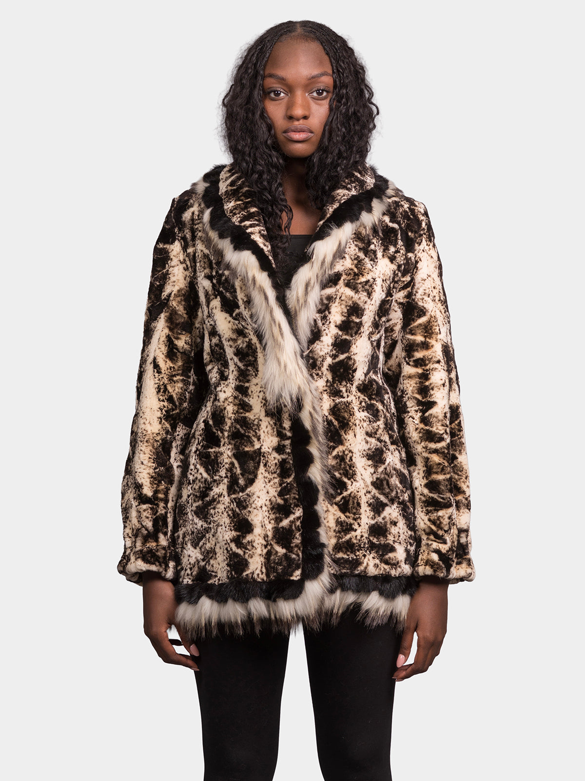 Women's Static Granita Sculptured Mink Jacket