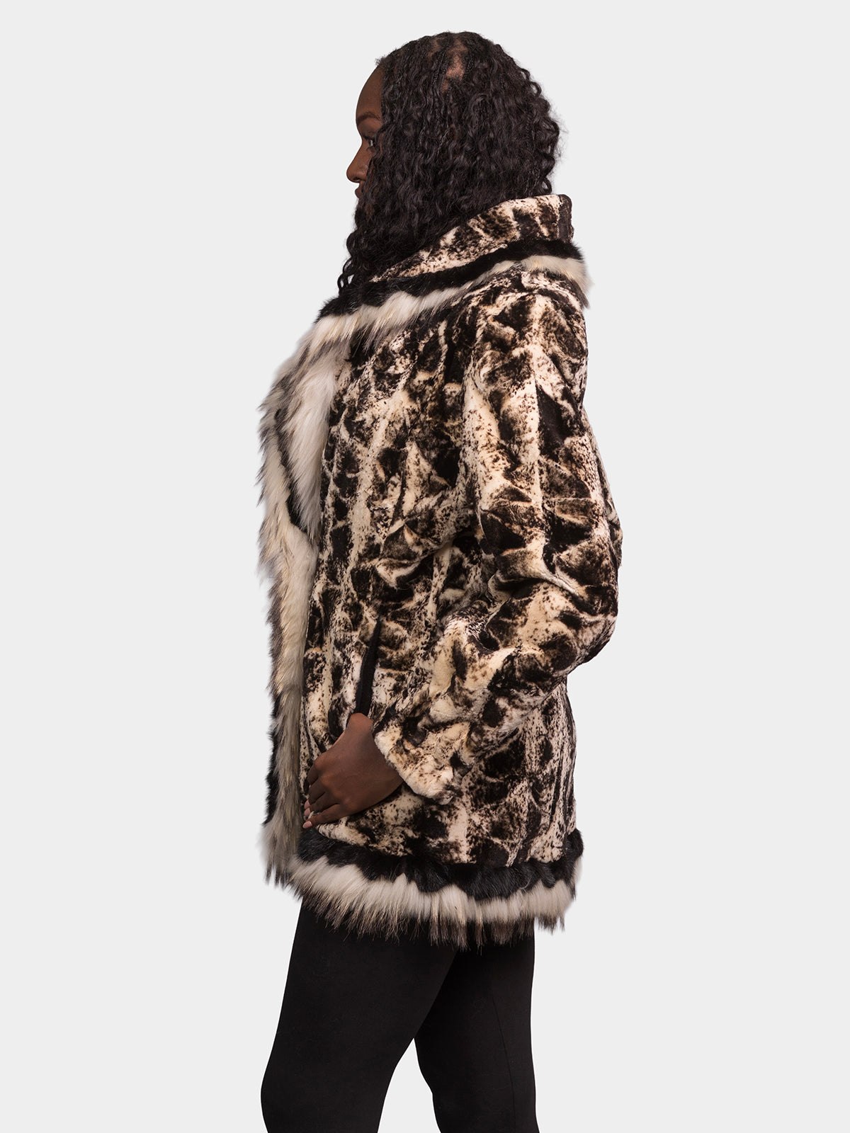 Women's Static Granita Sculptured Mink Jacket