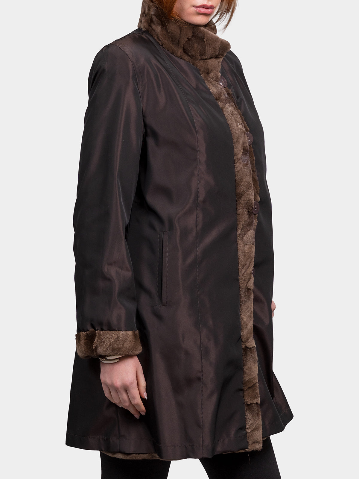 Women's Demi Buff Sculptured Mink Jacket