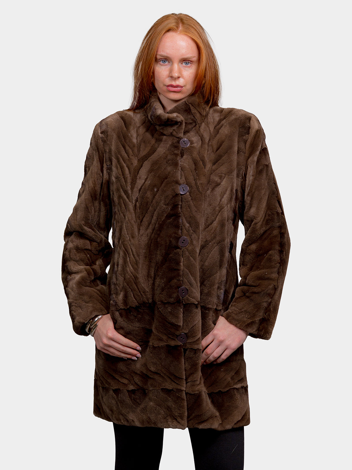 Women's Demi Buff Sculptured Mink Jacket
