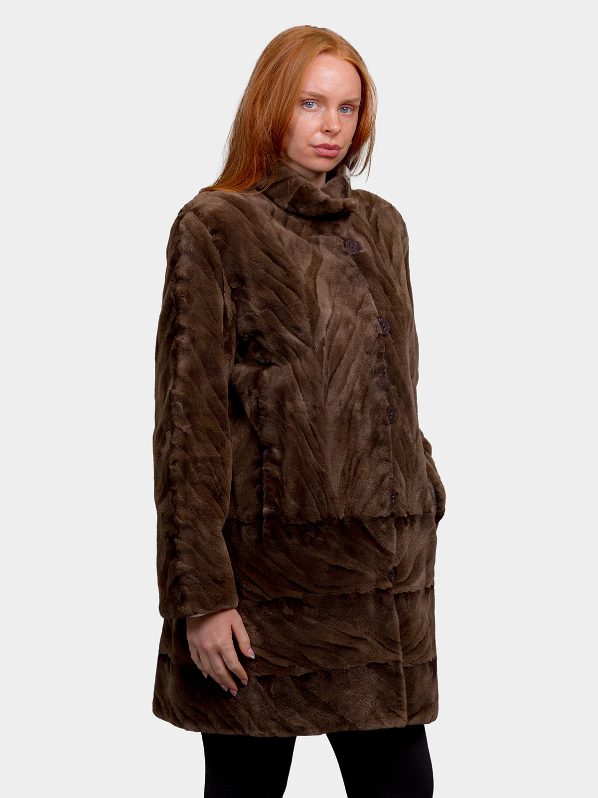 Women's Demi Buff Sculptured Mink Jacket