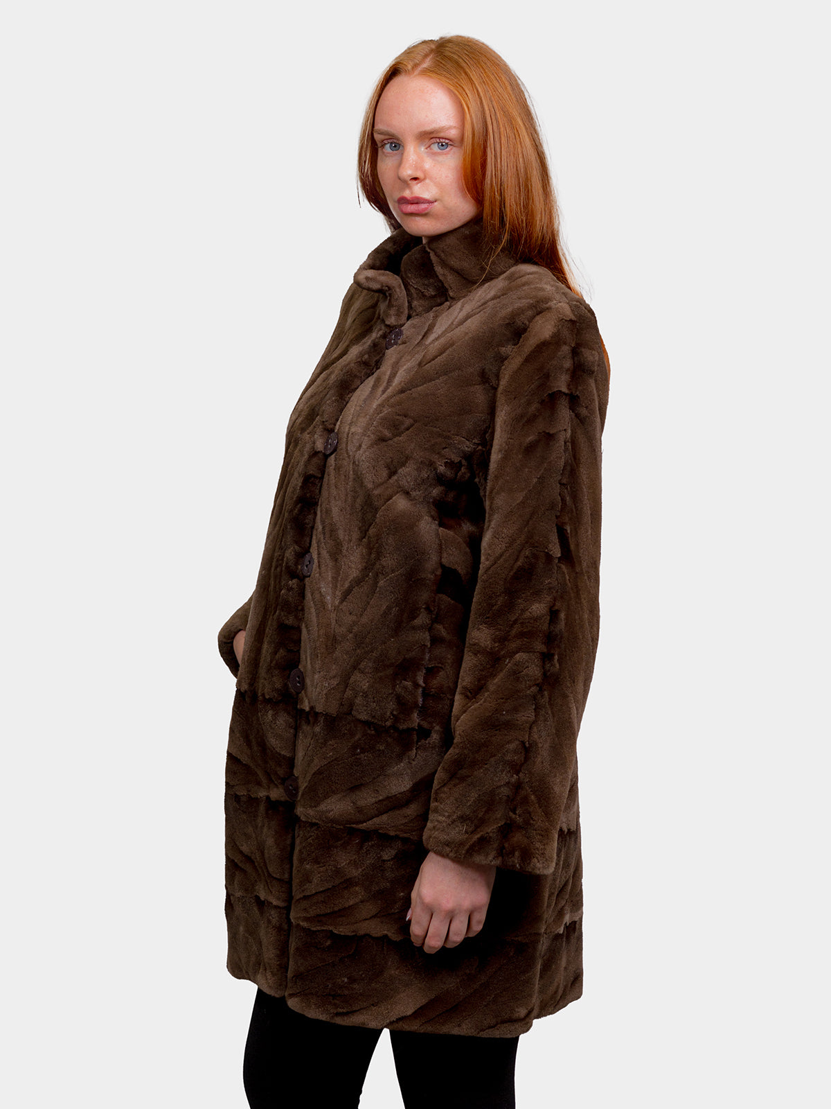 Women's Demi Buff Sculptured Mink Jacket