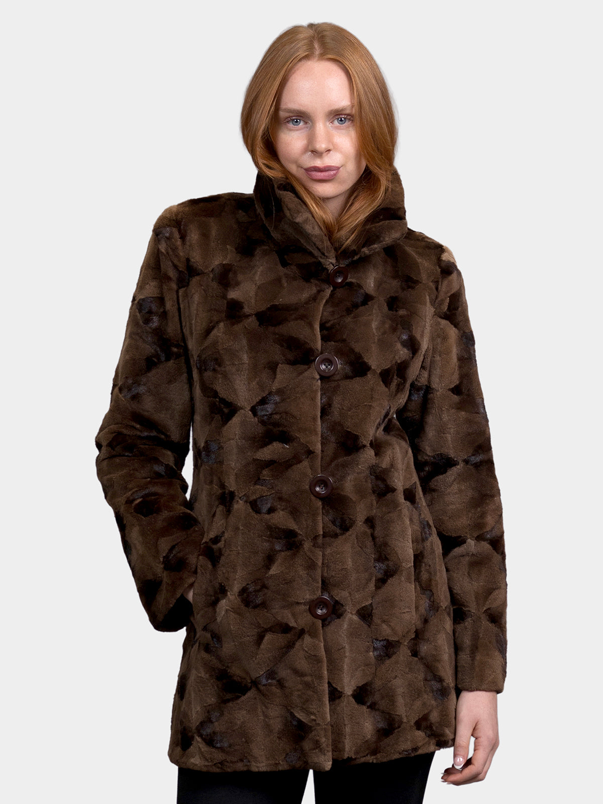 Women's Demi Buff Sculptured Mink Stroller