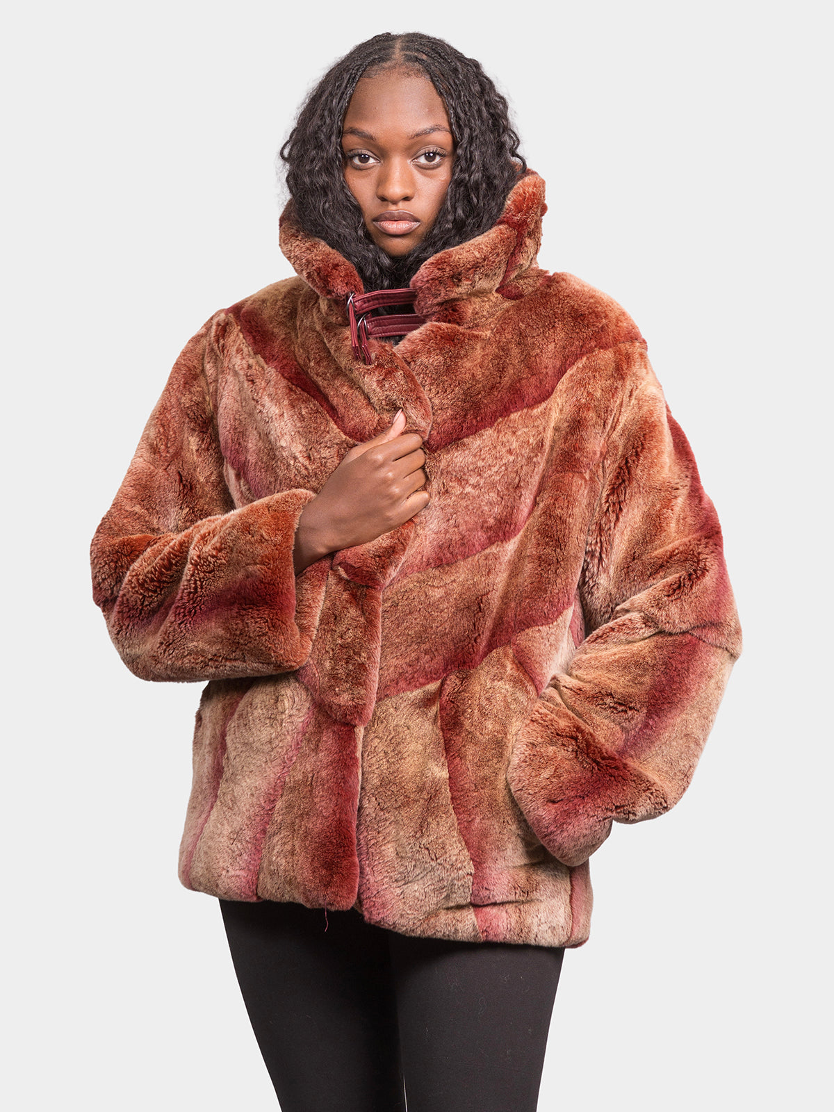 Women's Cherry Rex Rabbit Jacket