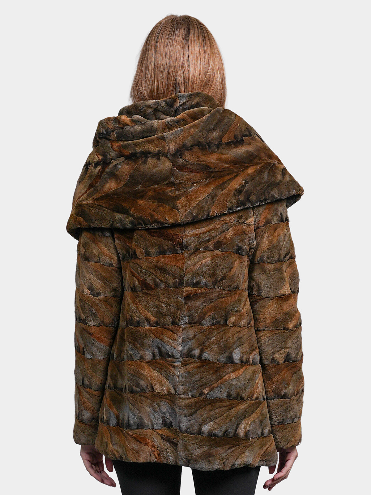 Women's Bronzed Sculptured Mink Jacket