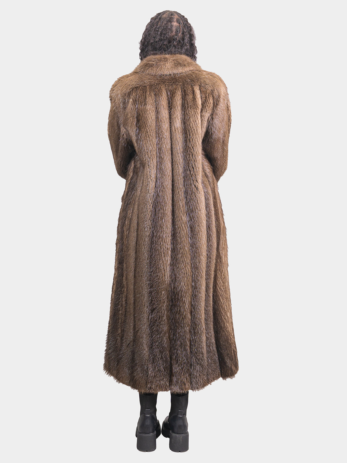 Women's Medium Brown Beaver Coat