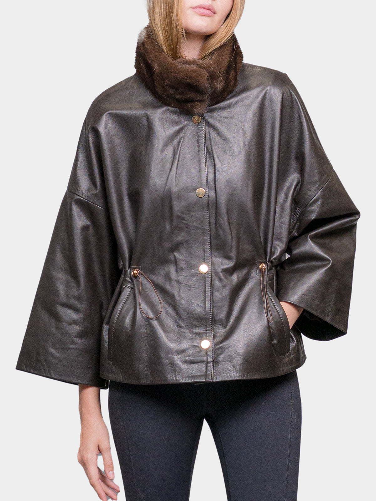 Women's Brown Leather Jacket