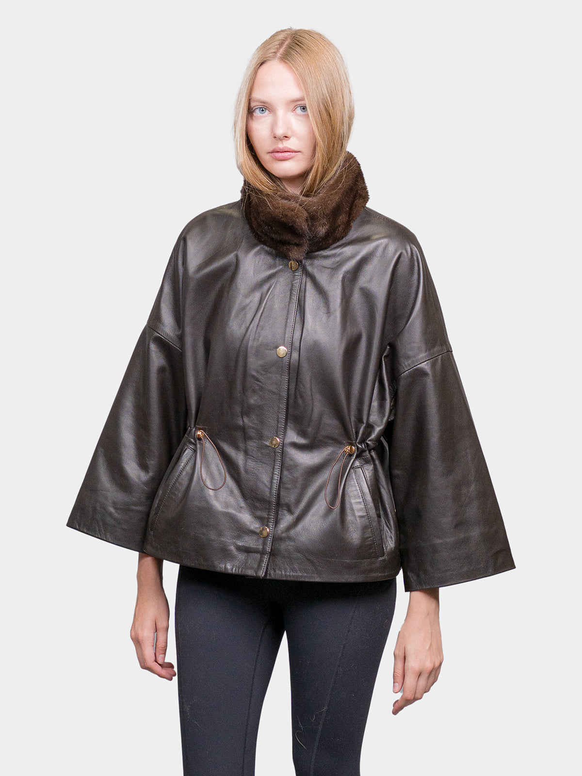 Women's Brown Leather Jacket