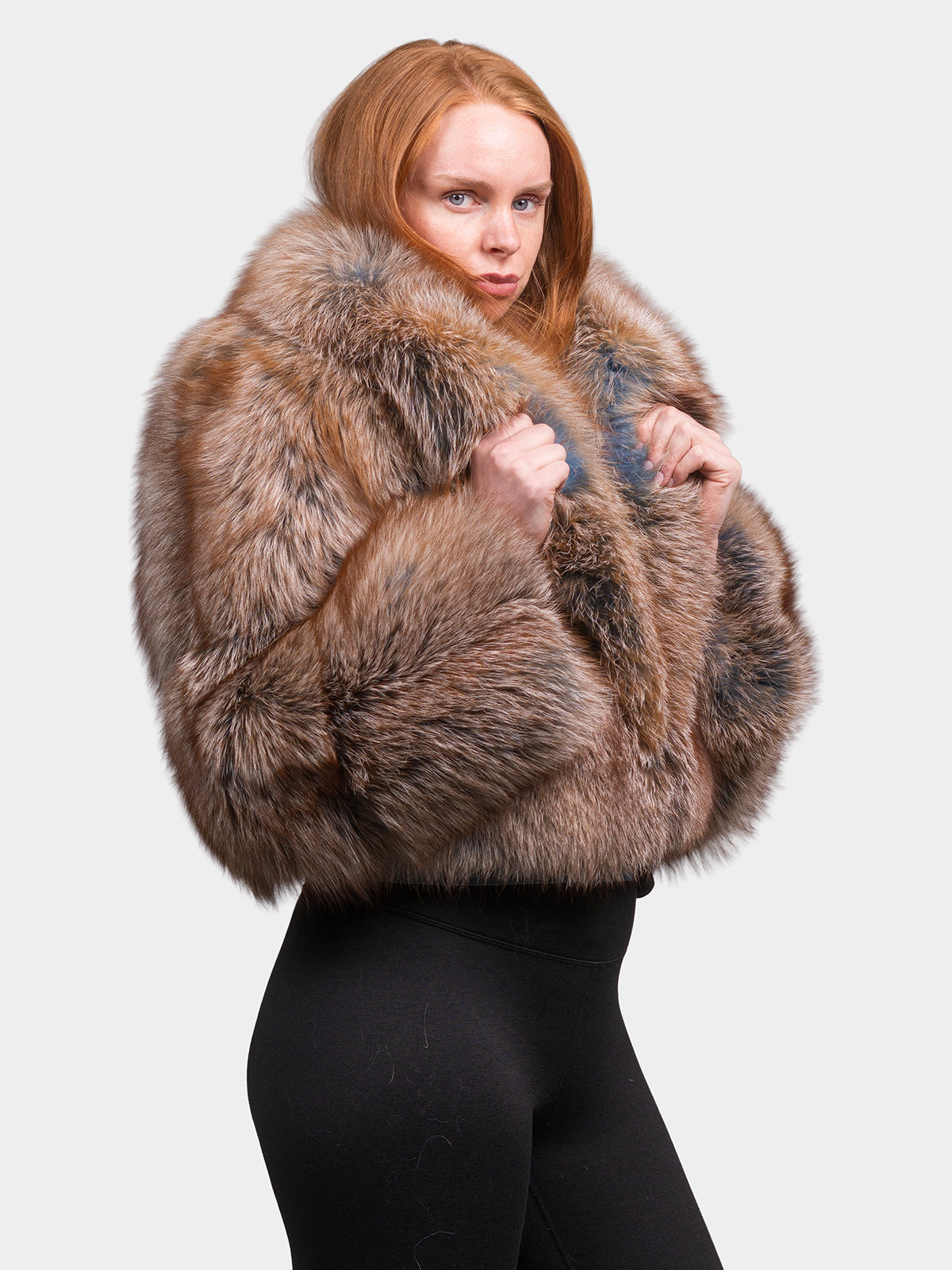 Women's Blue Fox Jacket